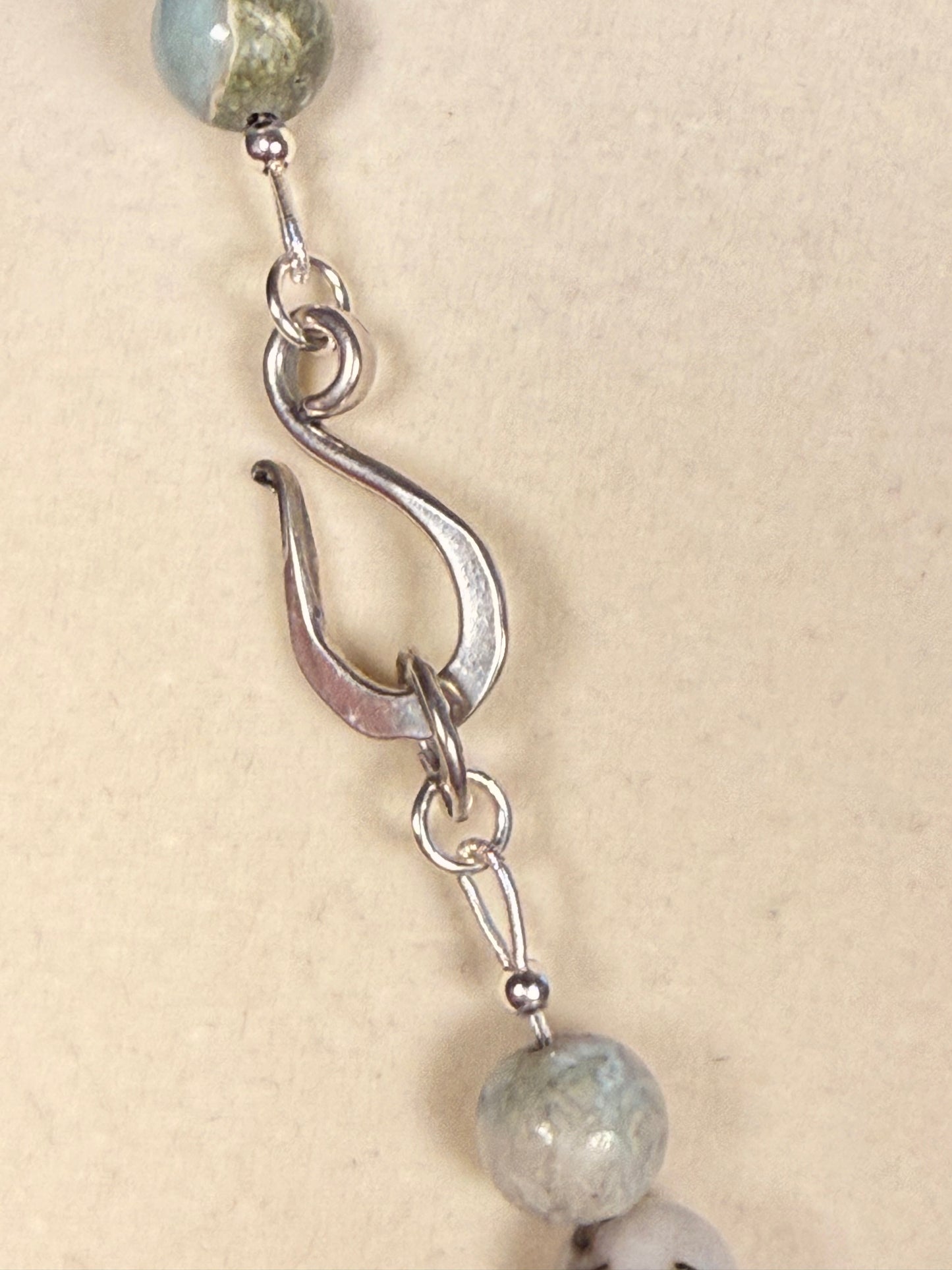 #177-Larimar with Baroque Pearl