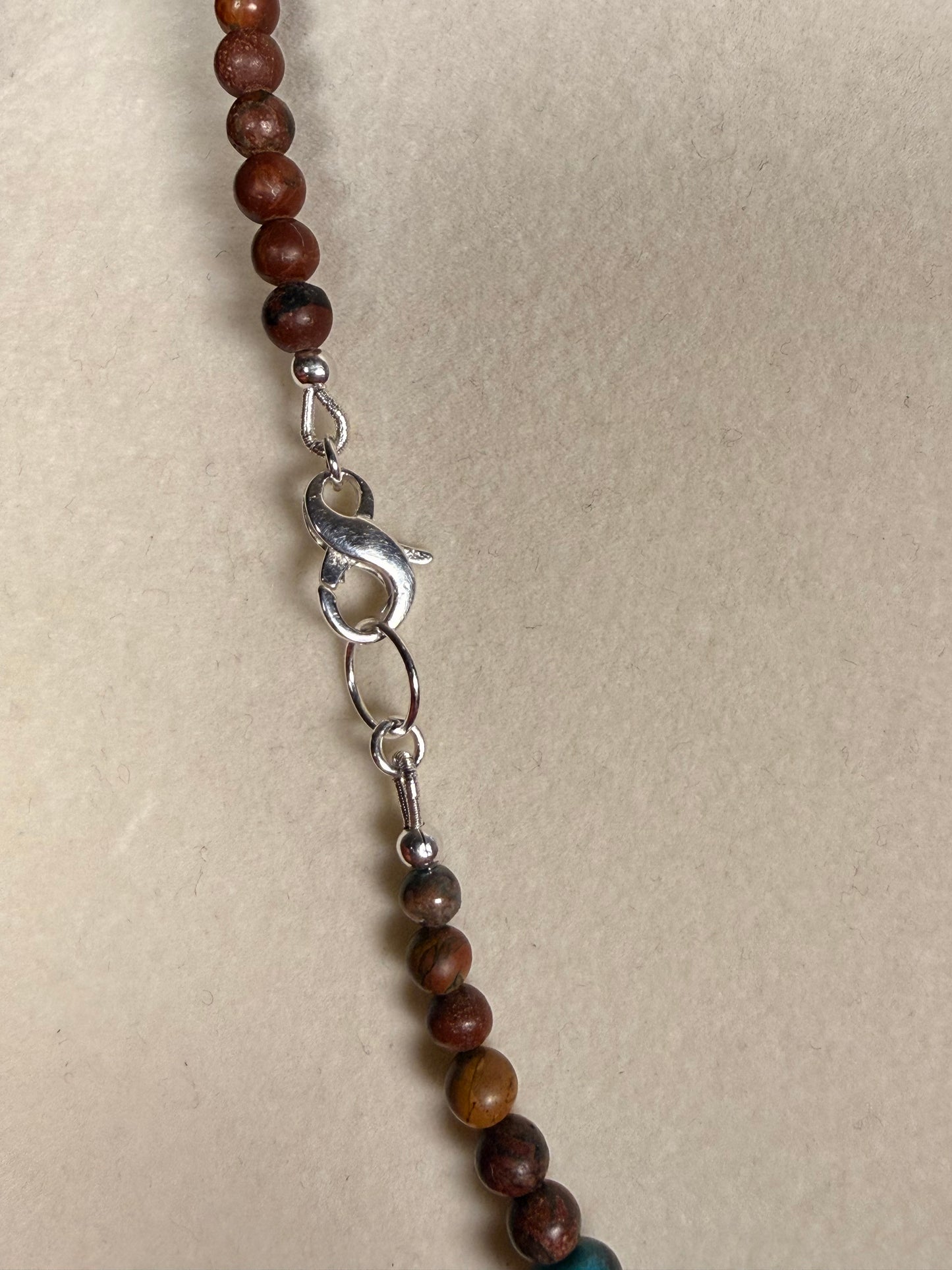 #179-Turquoise & Spiny Oyster with SS Clasp