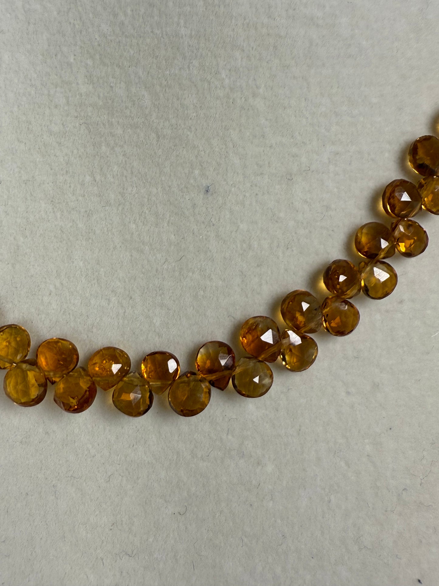 #142-Citrine Necklace on Gold Filled Chain