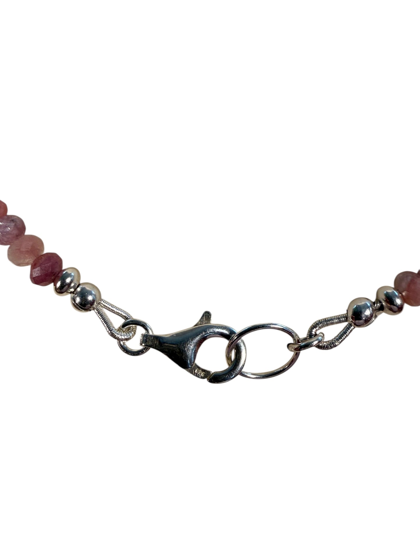 #167-Pink Tourmaline with 925 Tourmaline Pendant & SS Findings