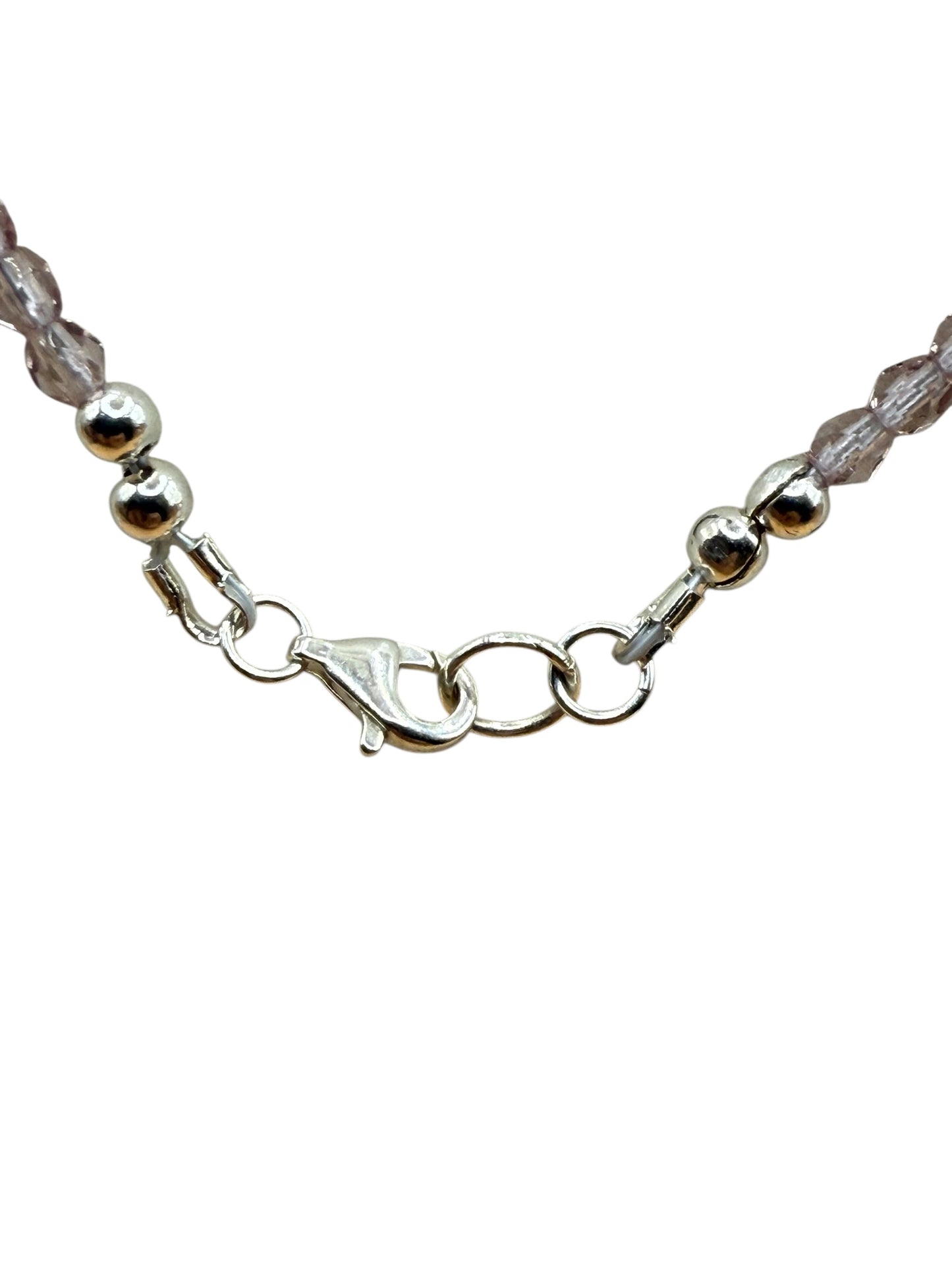 #227-Czech Crystals, Freshwater Pearls, SS Clasp