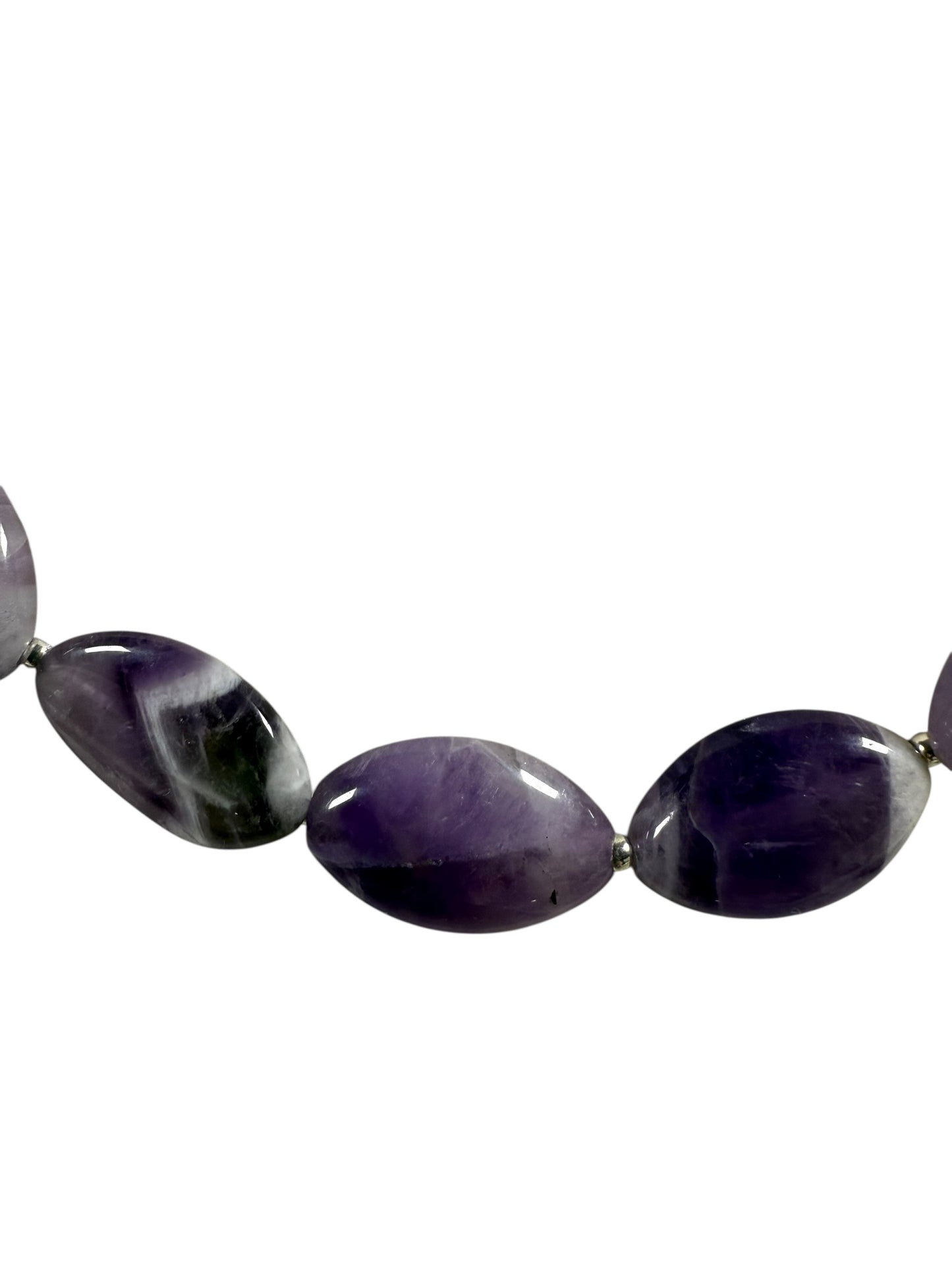 #139-Amethyst Necklace with SS Accent Beads and Findings
