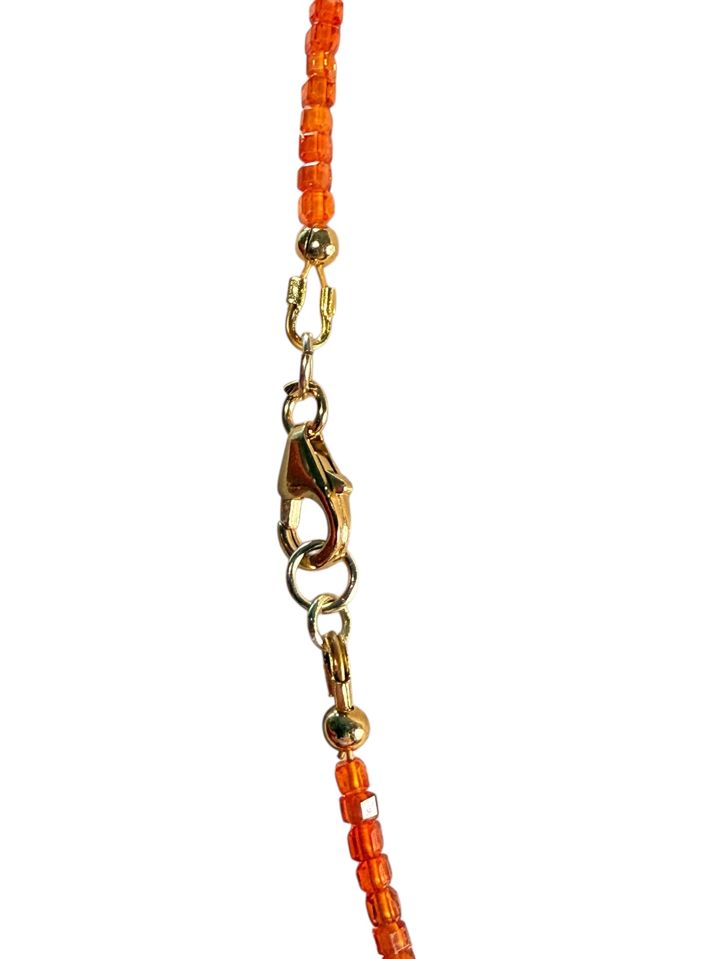 #162a-Ethiopian Opal, Hematite, Czech Beads & GF Clasp