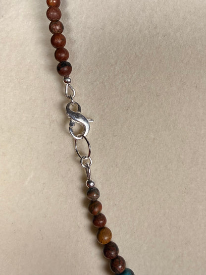 #179-Turquoise & Spiny Oyster with SS Clasp