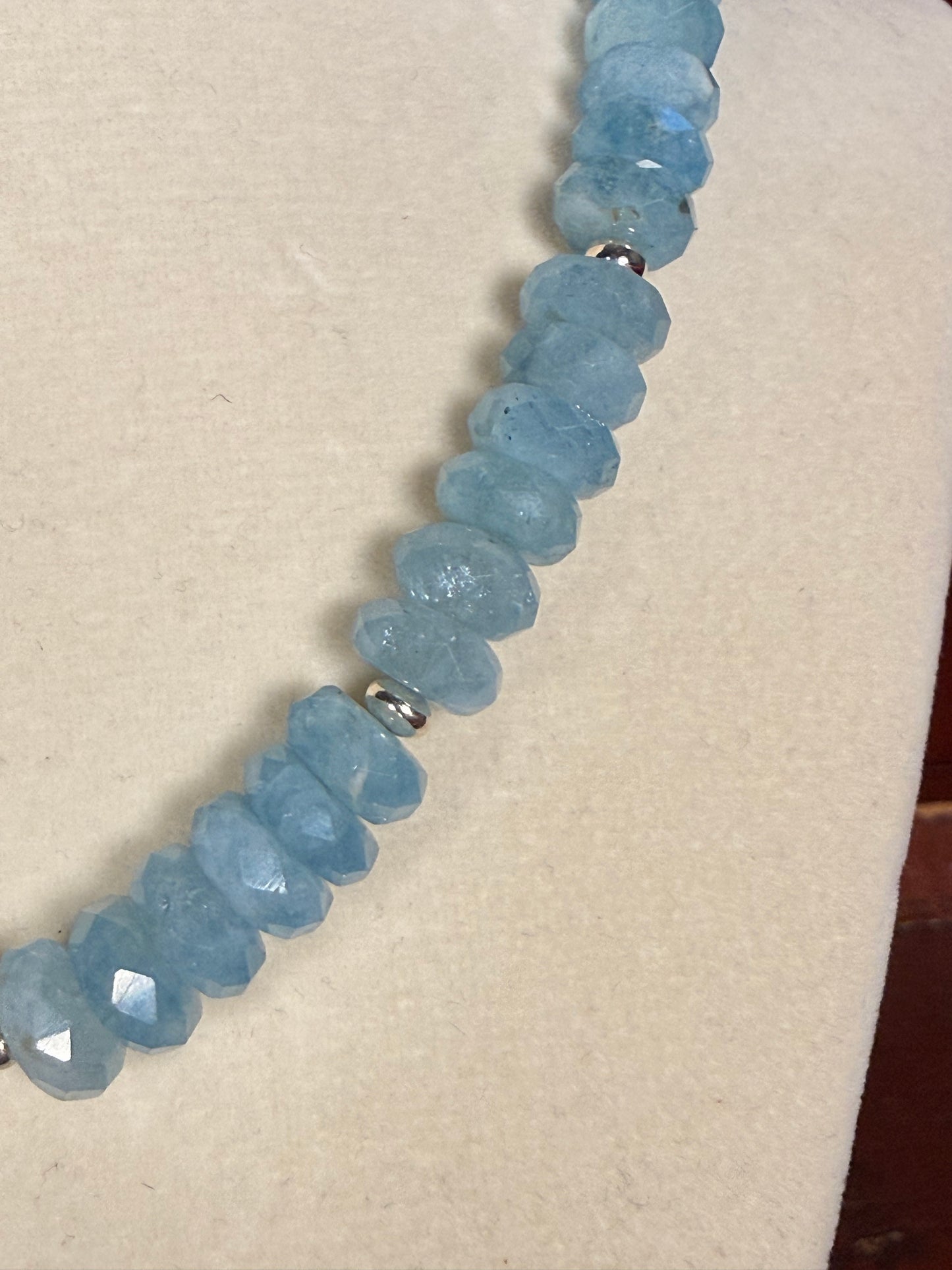 #176-Aquamarine with Baroque Pearl Accent
