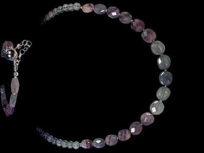 #156a-Tourmaline & Fine Silver Accents  & SS Clasp