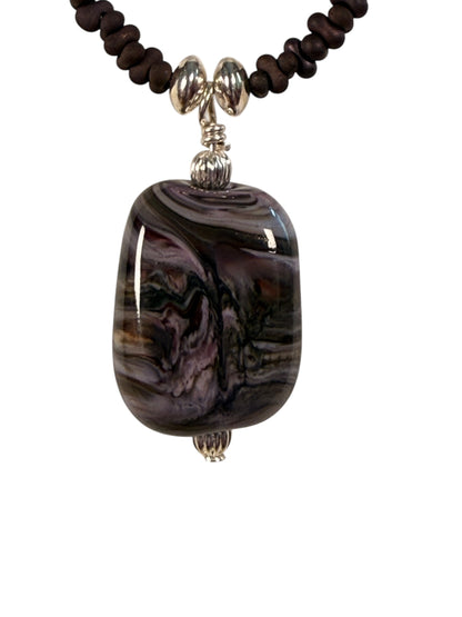 #164-Lampwork Beads, Japanese Seed Beads, SS Accents & Clasp