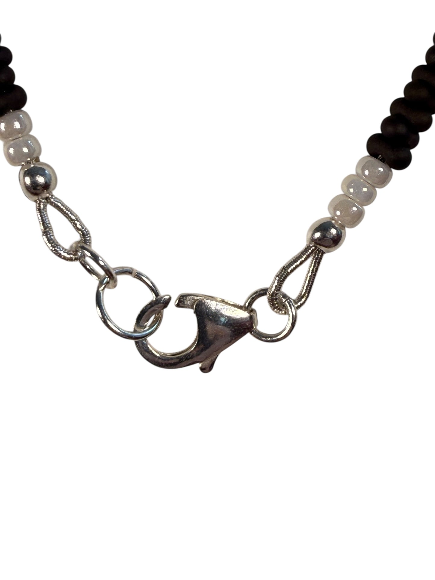 #164-Lampwork Beads, Japanese Seed Beads, SS Accents & Clasp