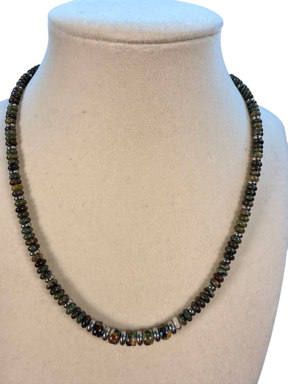 #239-Dragons Blood Jasper Necklace