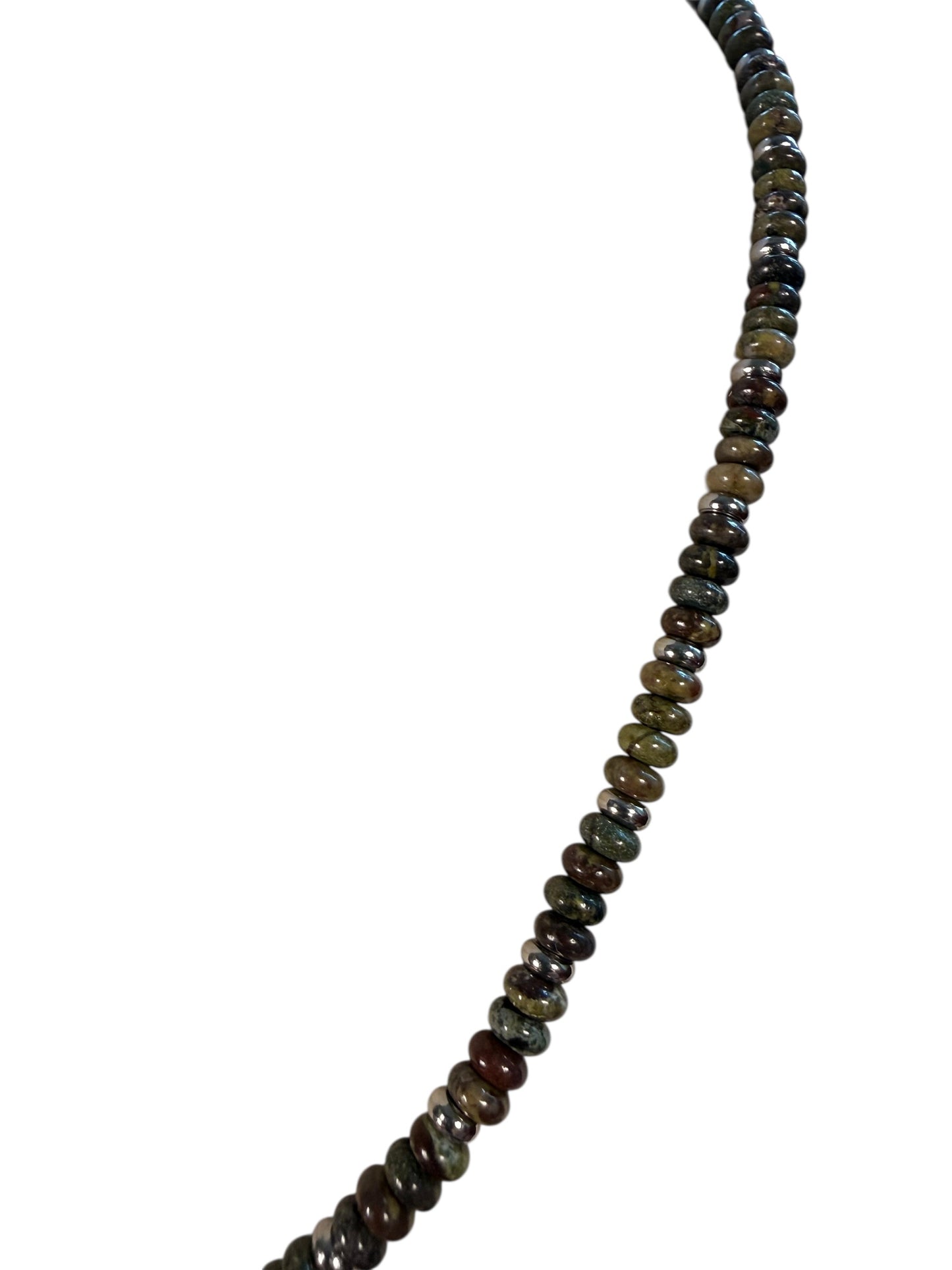 #239-Dragons Blood Jasper Necklace