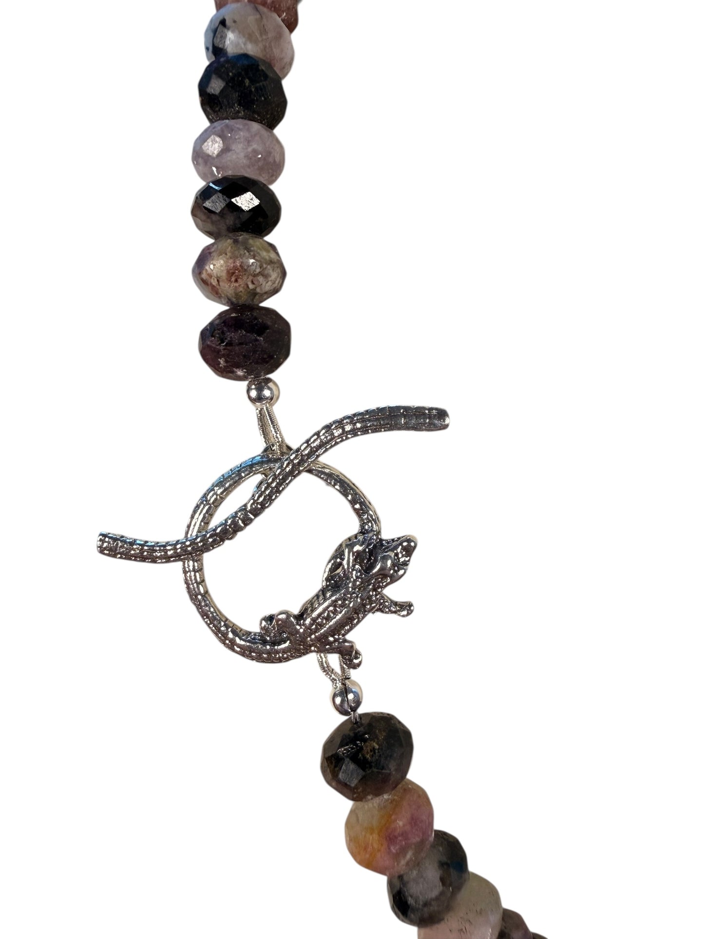 #169-Tourmaline with Baroque Accent Pearl & SS Findings
