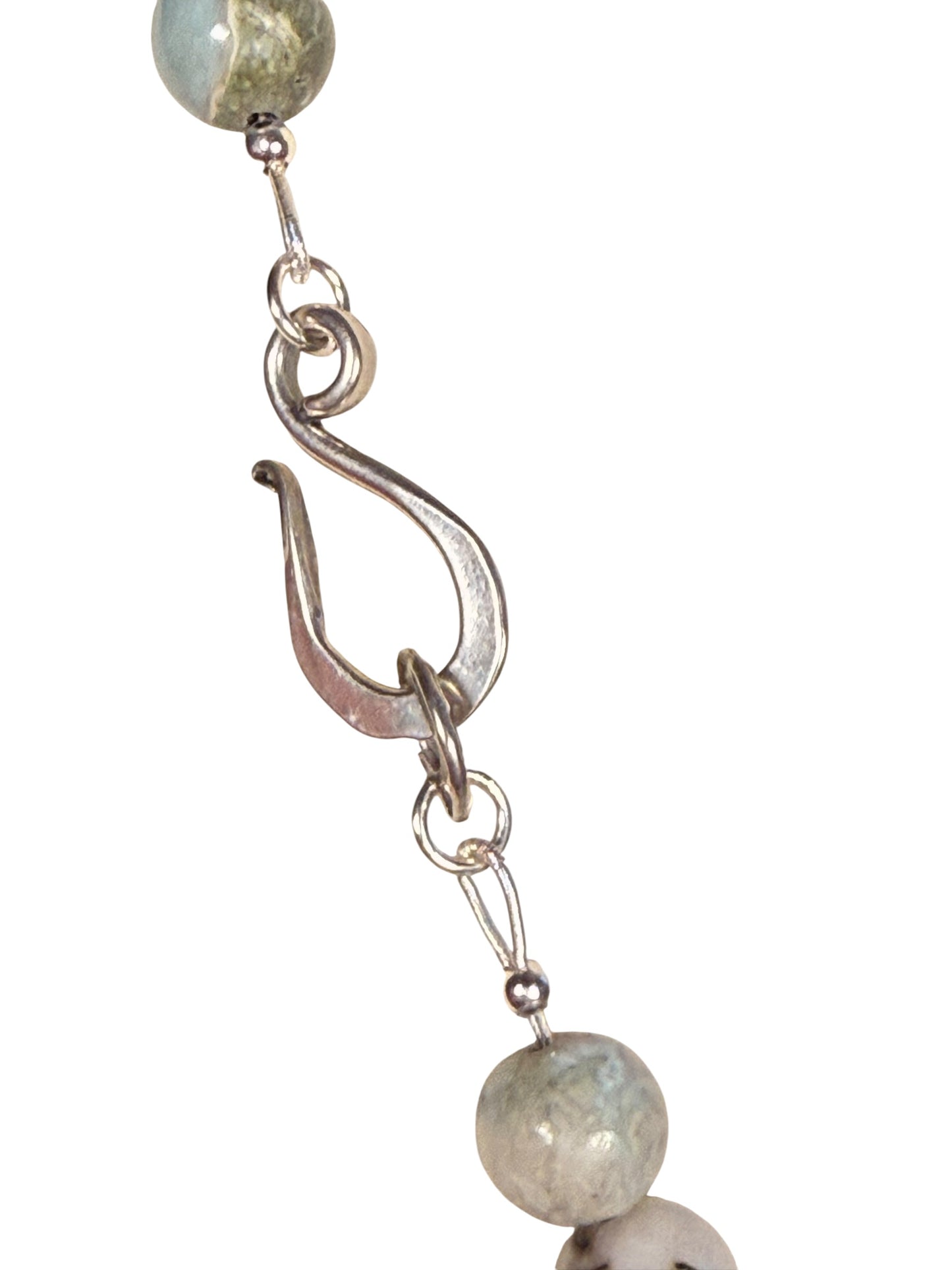 #177-Larimar with Baroque Pearl