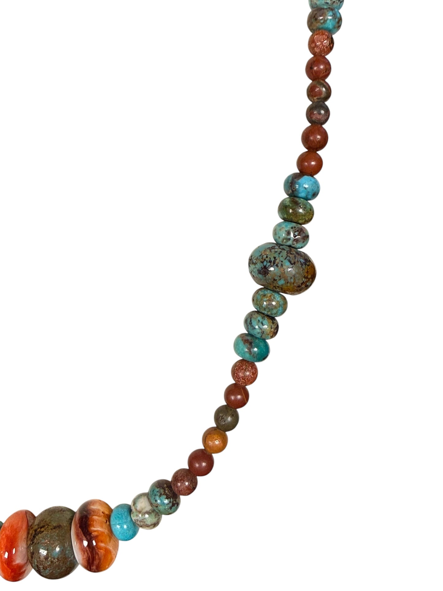 #179-Turquoise & Spiny Oyster with SS Clasp
