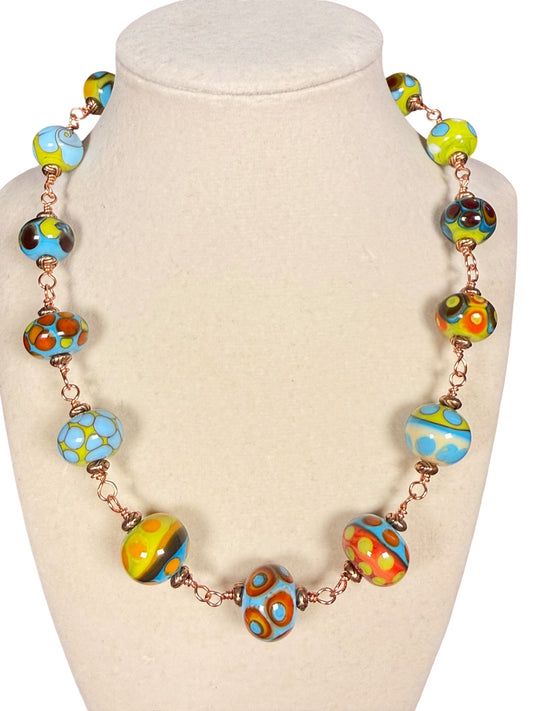 #181-Lampwork Beads on Copper