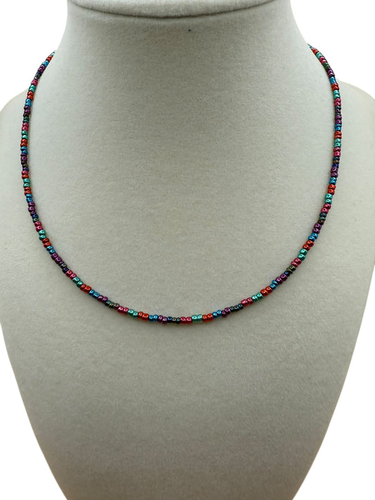 #229-Metallic Seed Beads, SP Clasp