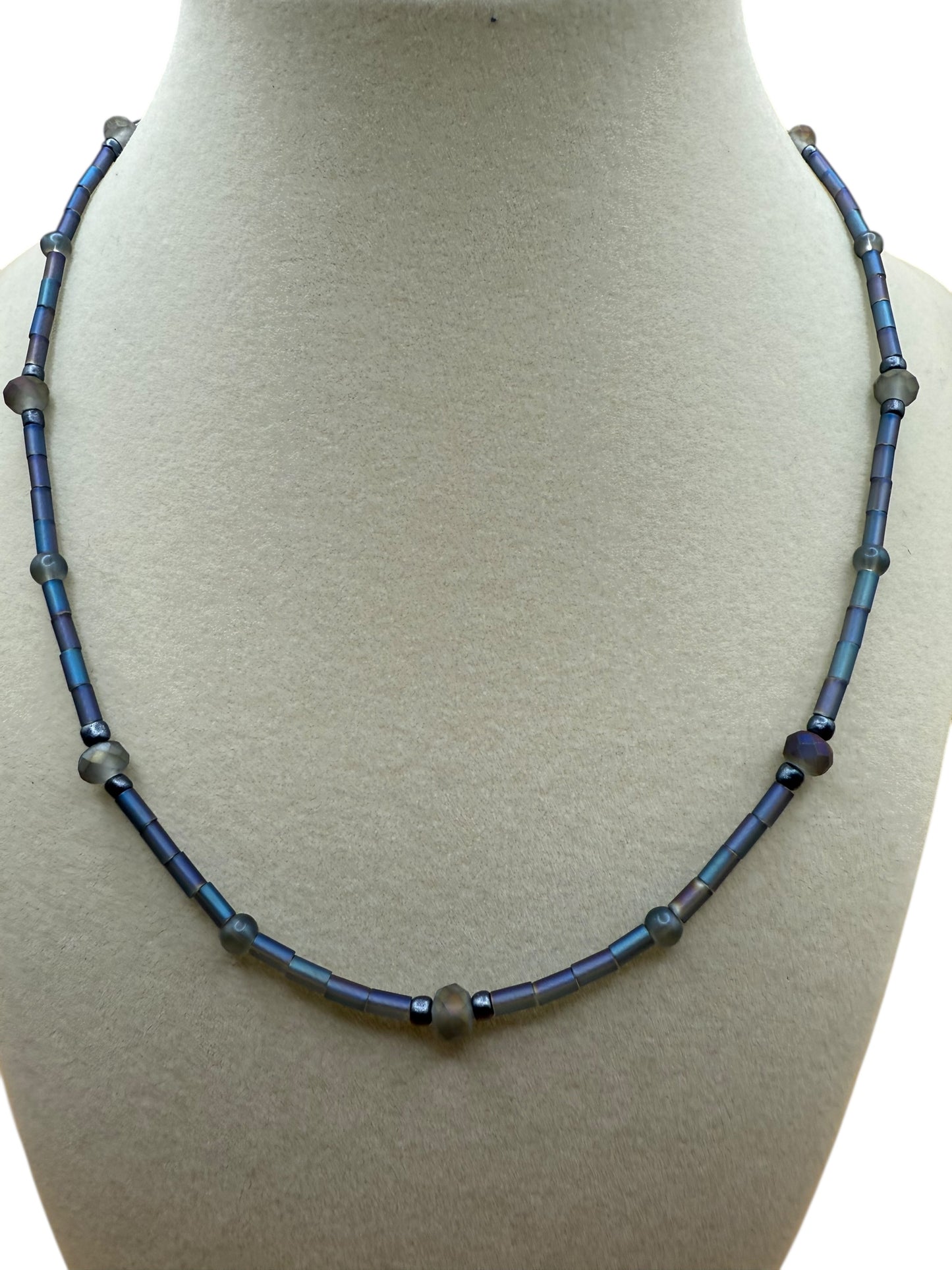 #233-Glass Beads & SP Clasp