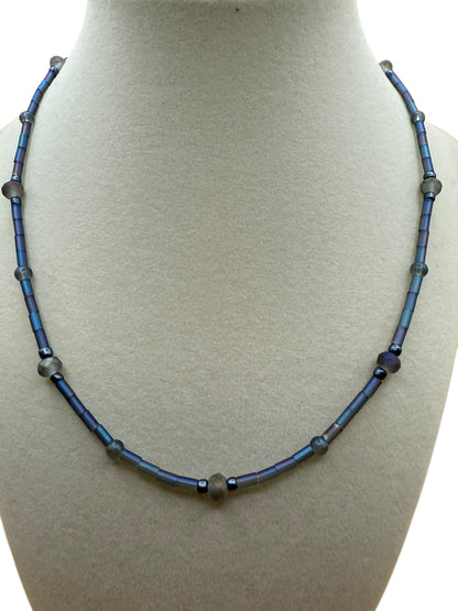 #233-Glass Beads & SP Clasp