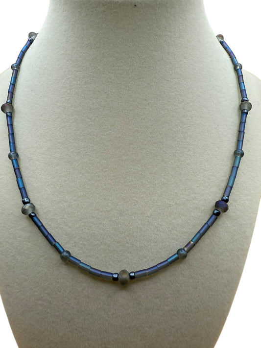 #233-Glass Beads & SP Clasp