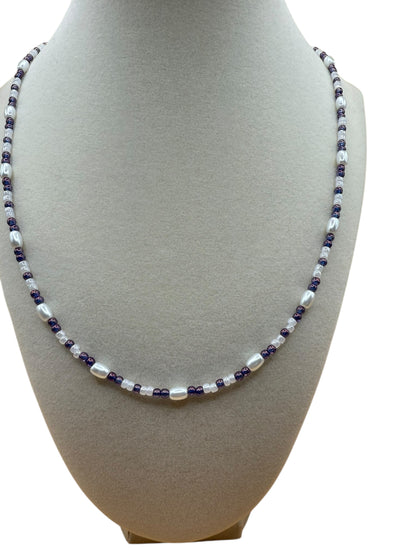 #235-Czech & Glass Beads & SP Clasp