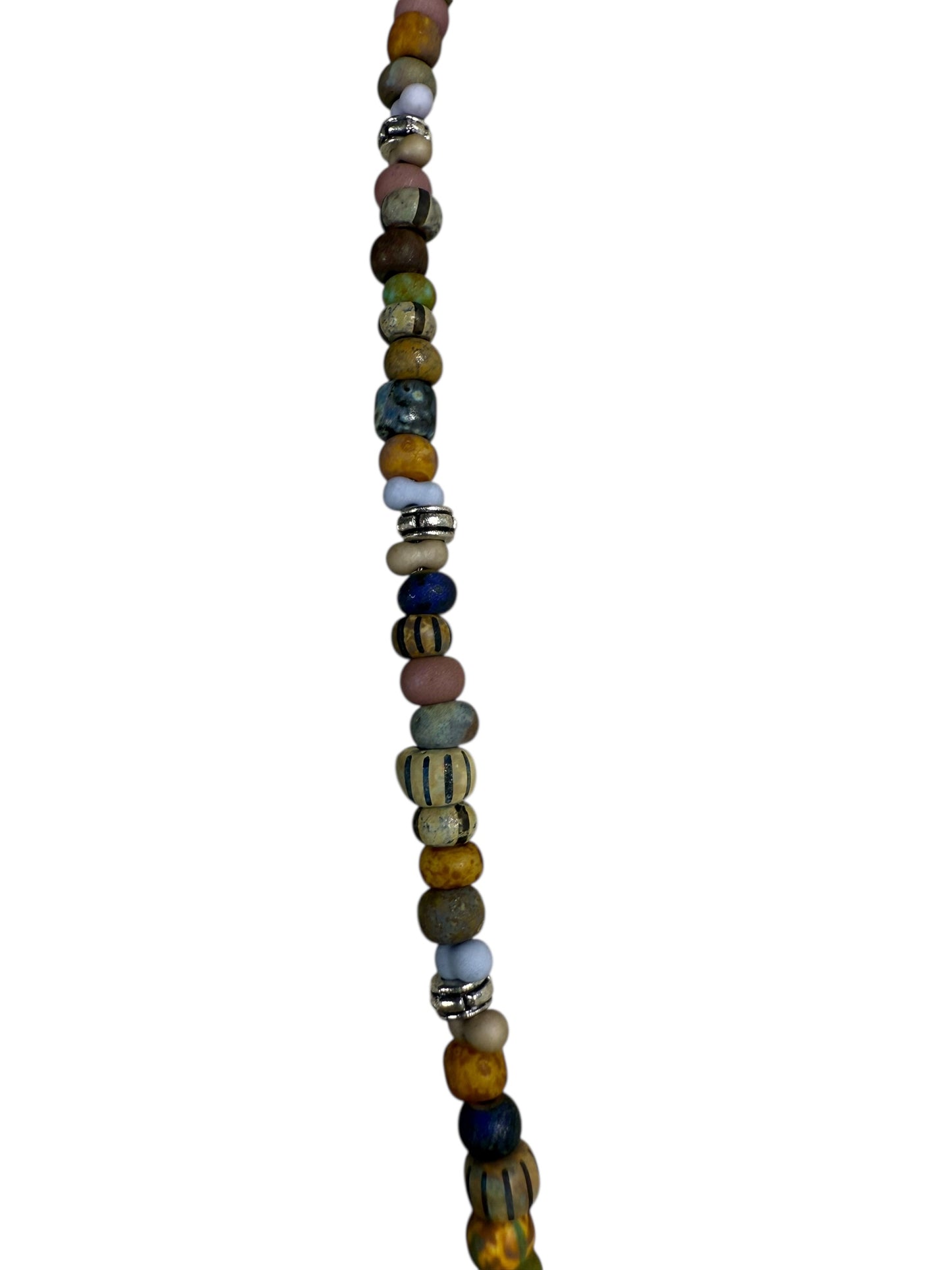 #236-Piccaso Seed Bead Necklace with Stainless Steel Clasp