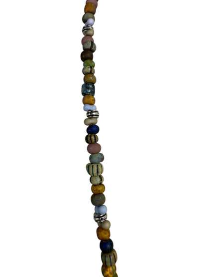 #236-Piccaso Seed Bead Necklace with Stainless Steel Clasp