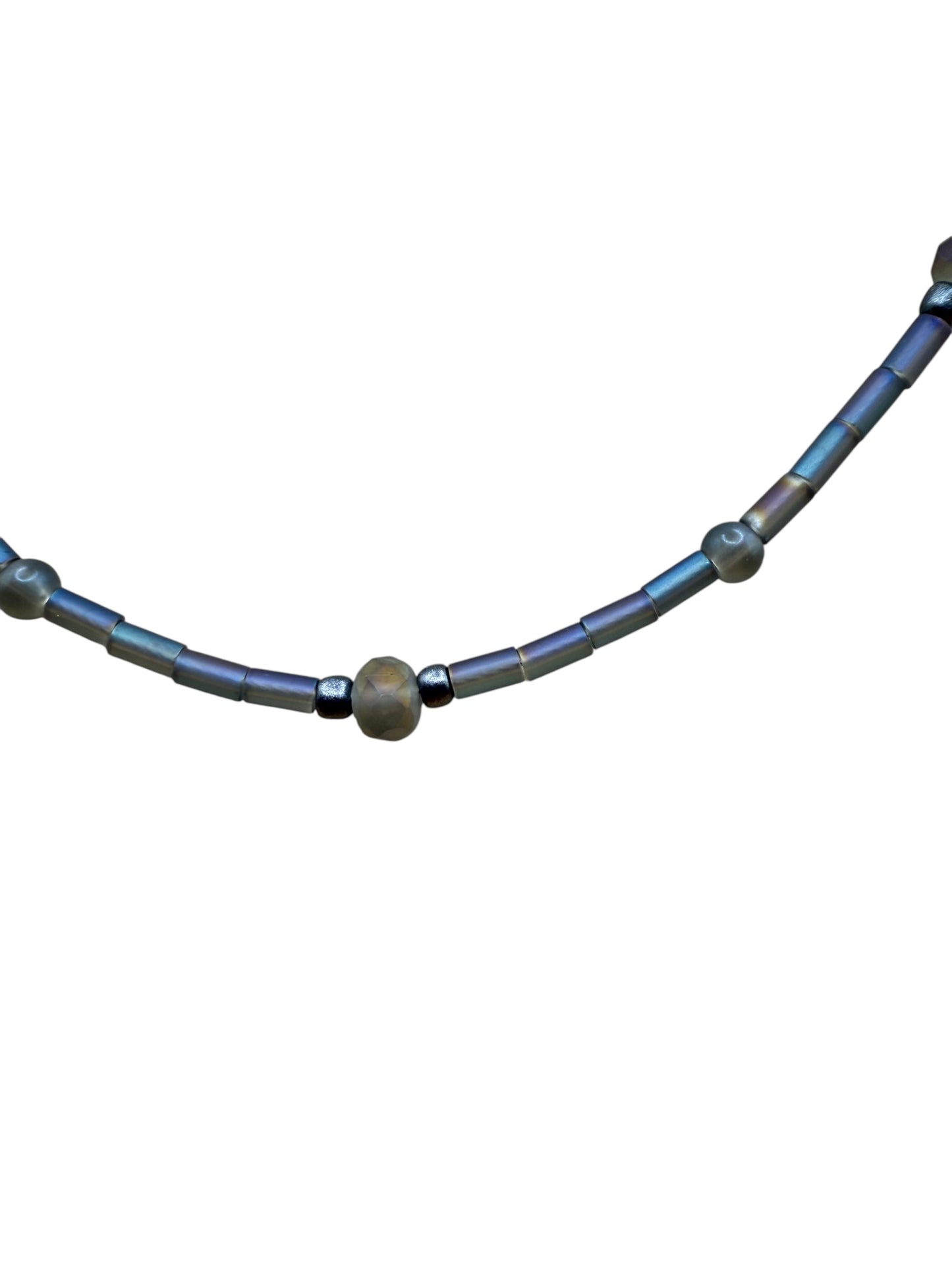 #233-Glass Beads & SP Clasp