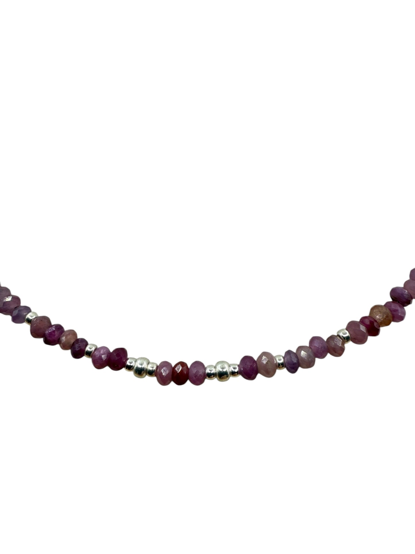 #133-Genuine Ruby & SS Clasp & Findings