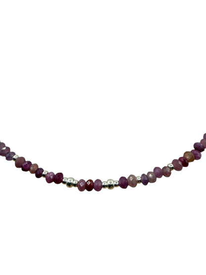 #133-Genuine Ruby & SS Clasp & Findings