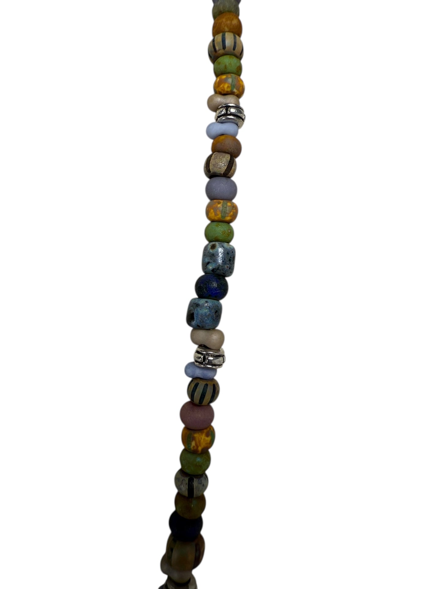 #236-Piccaso Seed Bead Necklace with Stainless Steel Clasp
