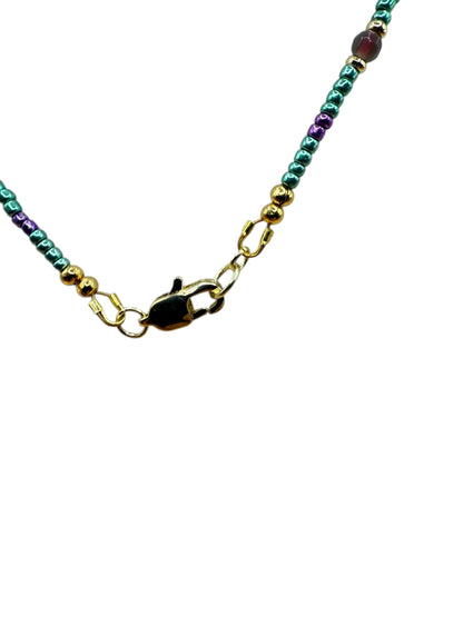 #230-Metallic Seed Beads, GF Findings & Clasp