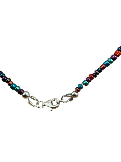 #232-Metallic Seed Beads & SS Clasp