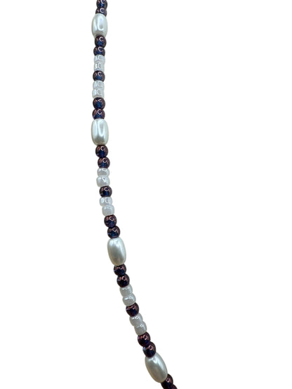 #235-Czech & Glass Beads & SP Clasp