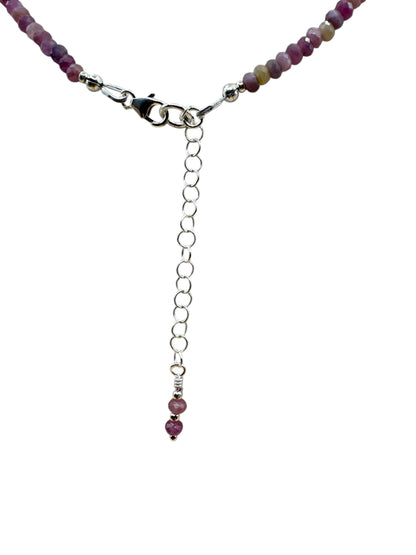 #133-Genuine Ruby & SS Clasp & Findings