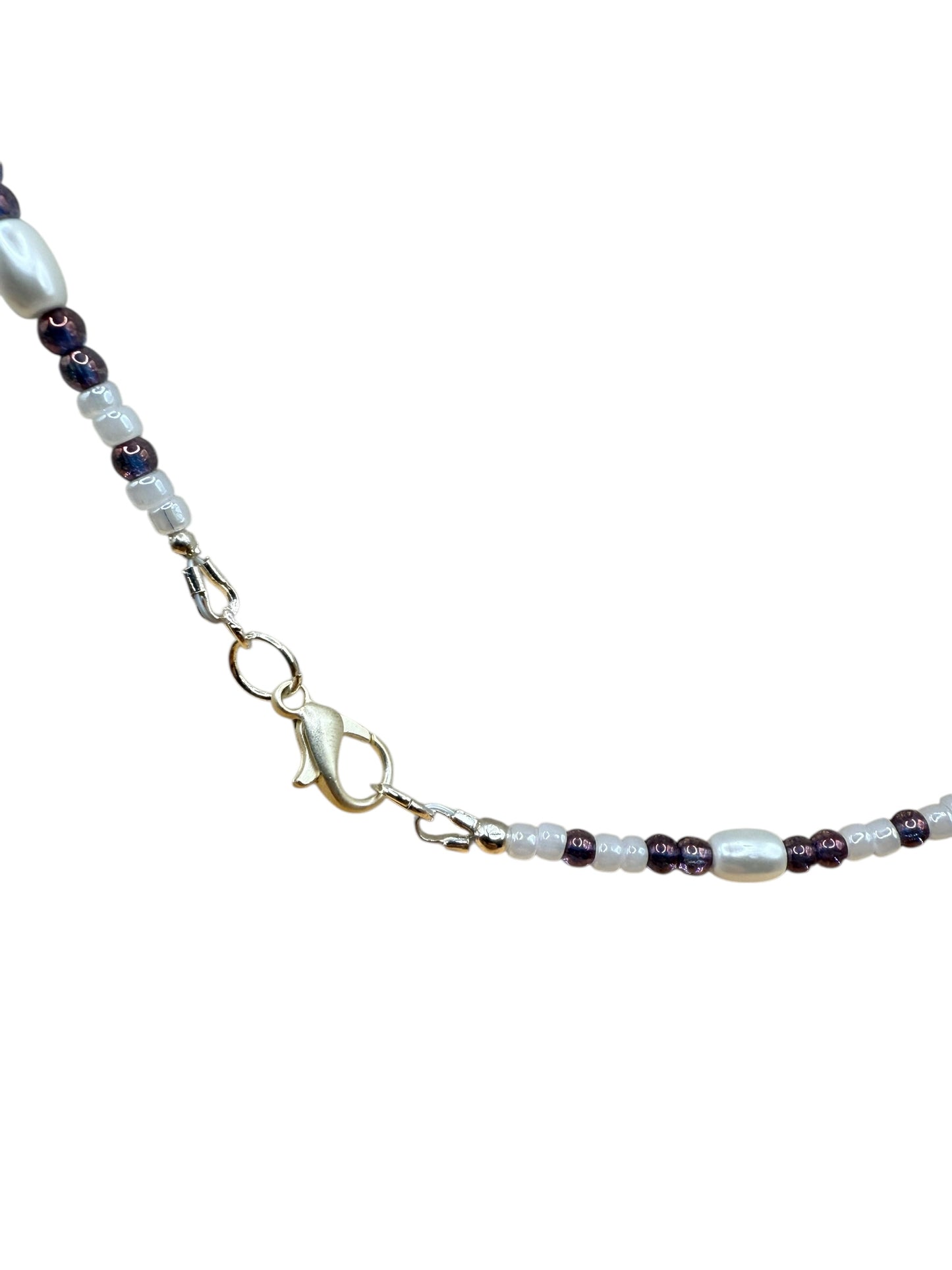 #235-Czech & Glass Beads & SP Clasp