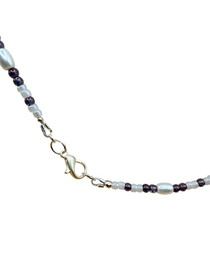 #235-Czech & Glass Beads & SP Clasp