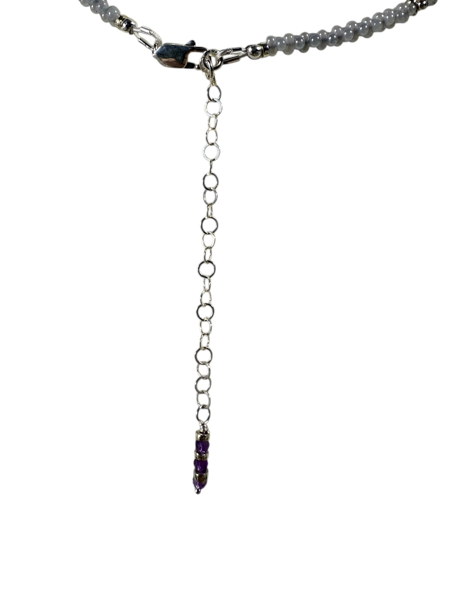 #138-Amethyst, Japanese Seed Beads, SS Clasp