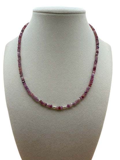 #133-Genuine Ruby & SS Clasp & Findings